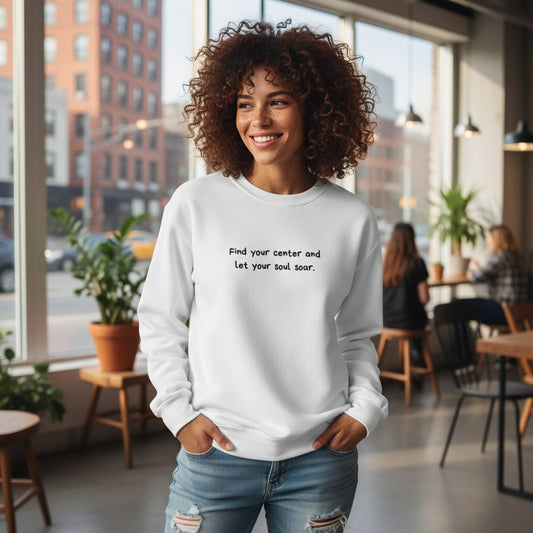 Sweatshirt - Find your center (broderi)