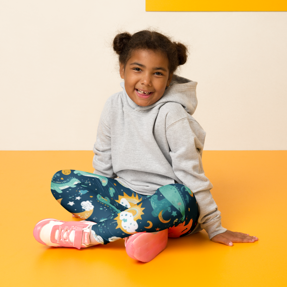 Magiska Barnleggings - Dino Dreamland