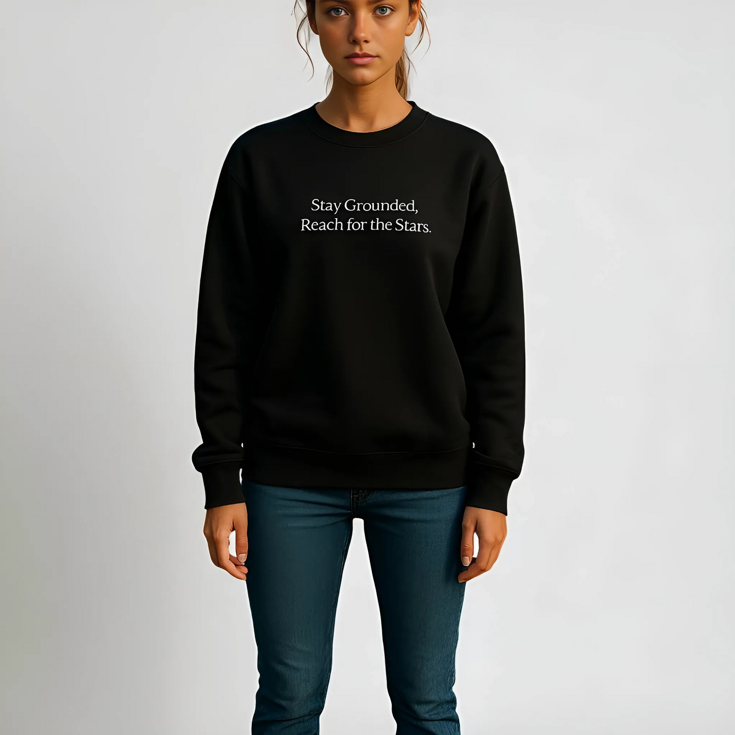 Sweatshirt - Stay grounded (broderi)