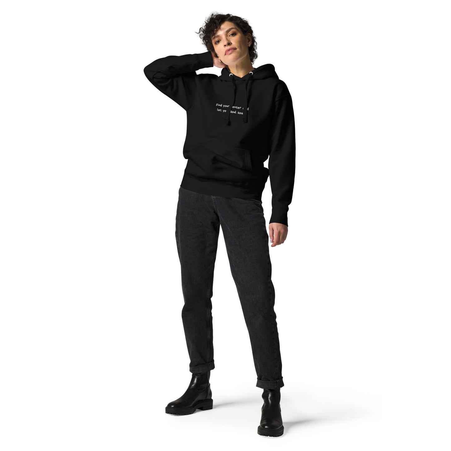 Signature Soft Hoodie - Find your center (broderi)