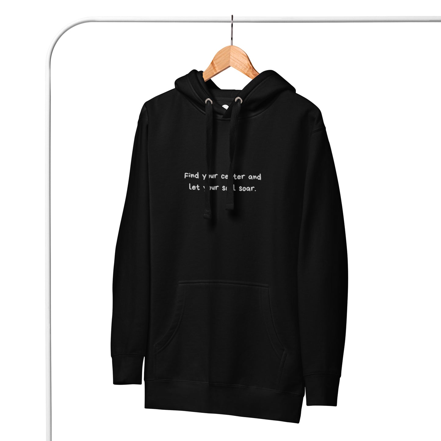 Signature Soft Hoodie - Find your center (broderi)