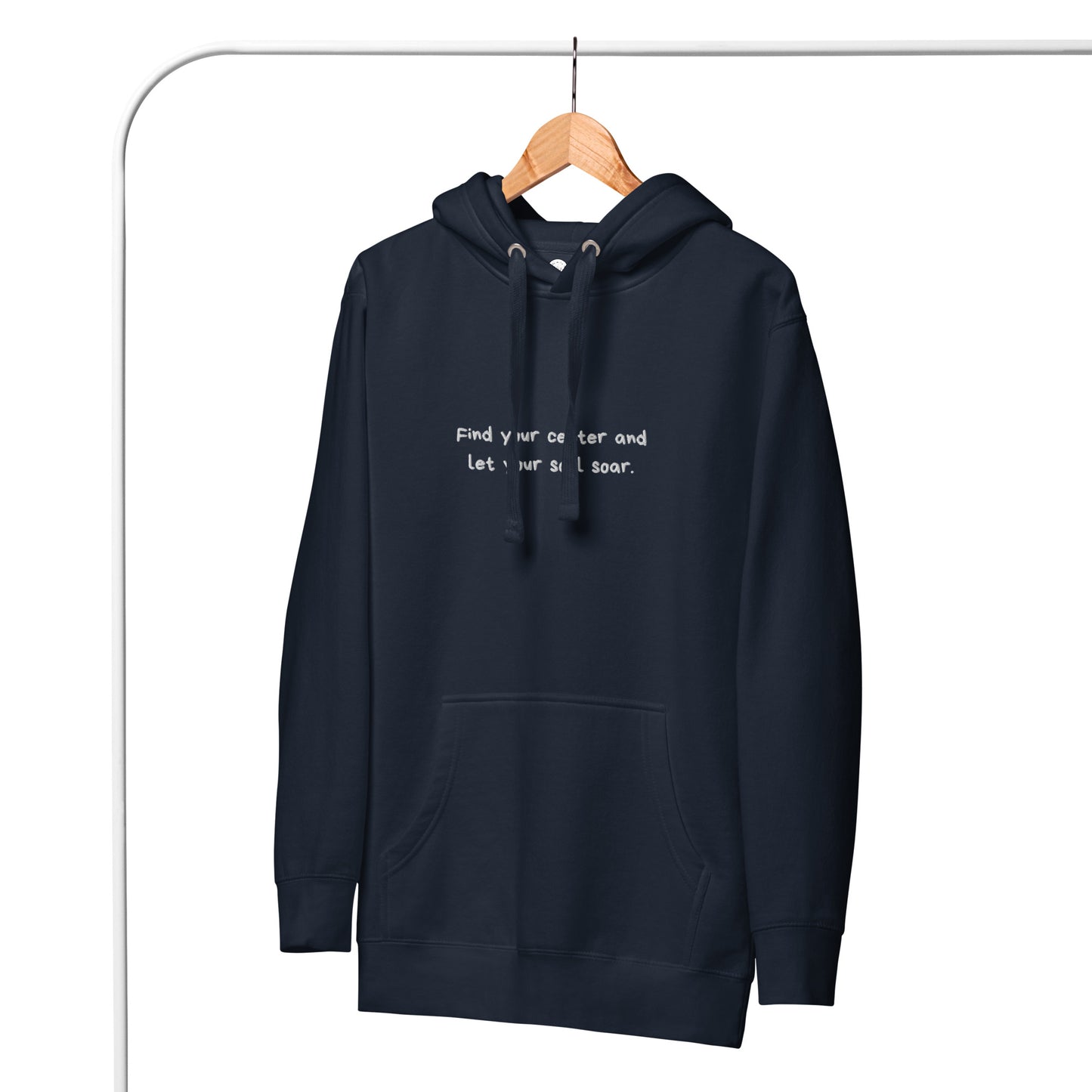 Signature Soft Hoodie - Find your center (broderi)