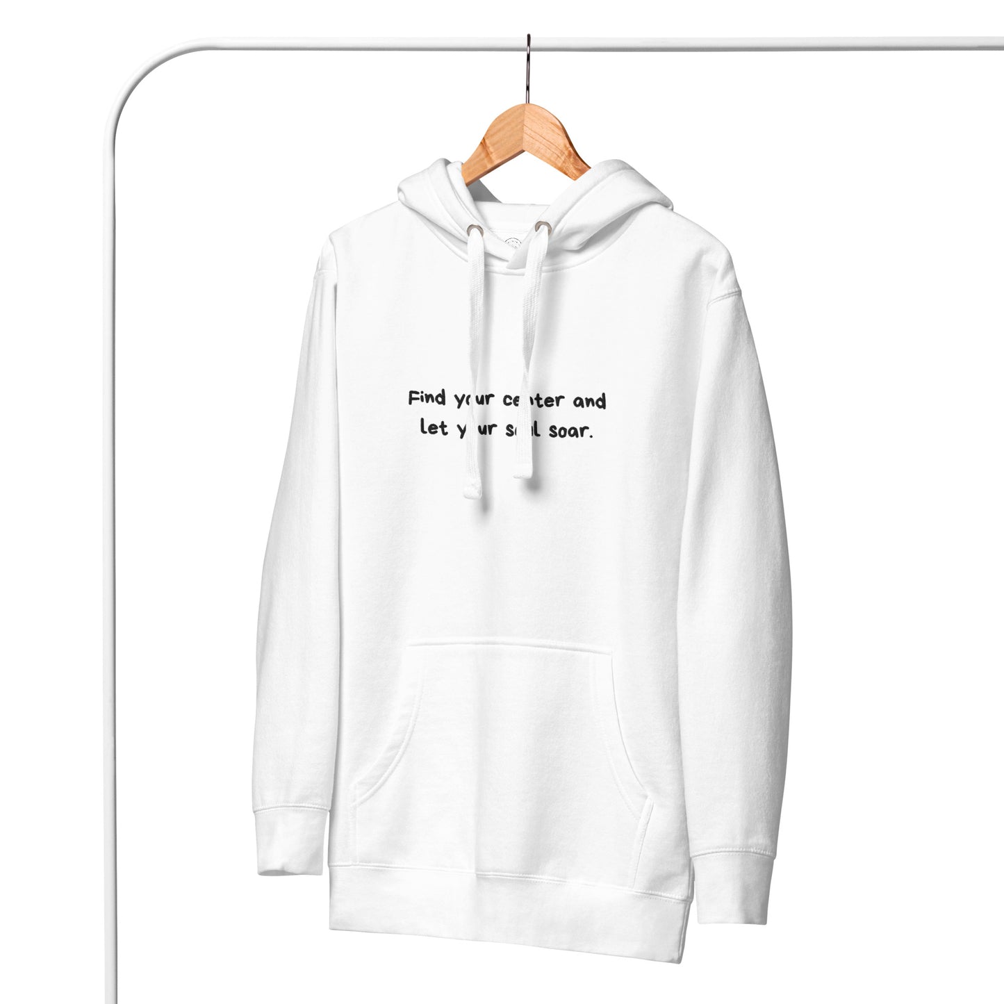 Signature Soft Hoodie - Find your center (broderi)