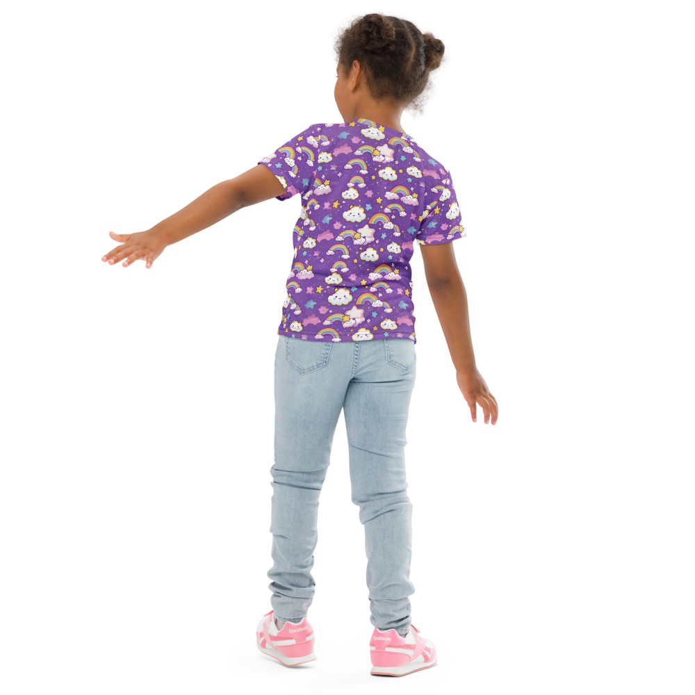 Lekfull och Bekväm T-shirt för Barn - Rainbow Wishes