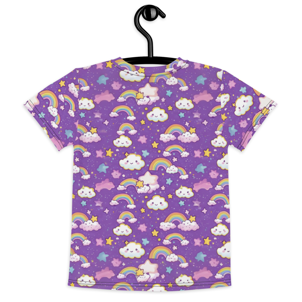 Lekfull och Bekväm T-shirt för Barn - Rainbow Wishes