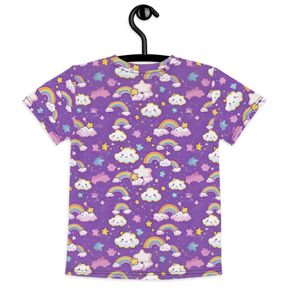 Lekfull och Bekväm T-shirt för Barn - Rainbow Wishes