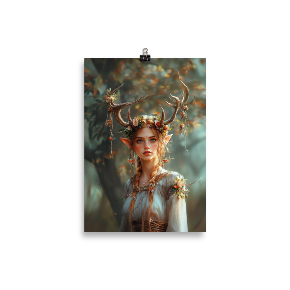 Poster - Flower-Hearted Forest Elf