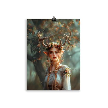 Poster - Flower-Hearted Forest Elf