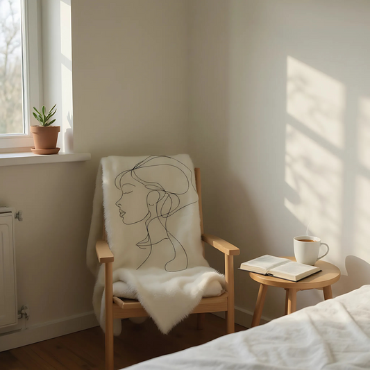 Mjuk filt i silkeslen kvalitet - Luna in Silence