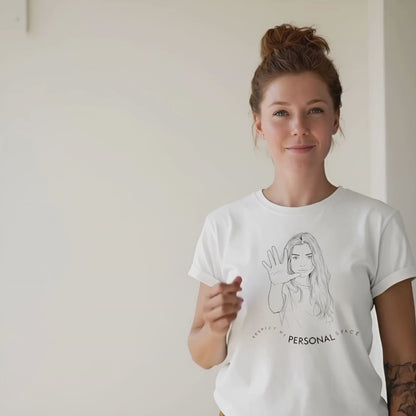 Comfy Loose Fit T-shirt - Respect my personal space