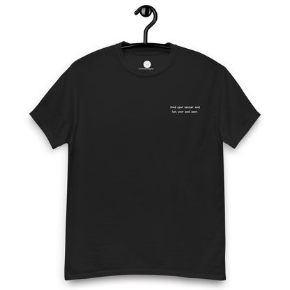 Comfy Loose Fit T-shirt - Find your center (broderi)