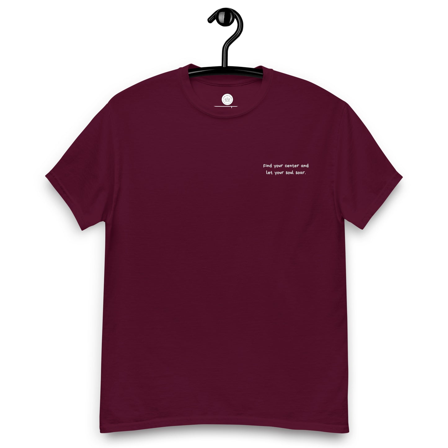Comfy Loose Fit T-shirt - Find your center (broderi)