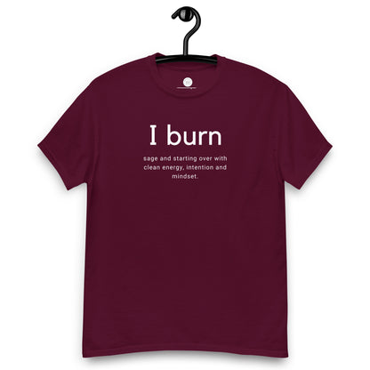 Comfy Loose Fit T-shirt - I burn