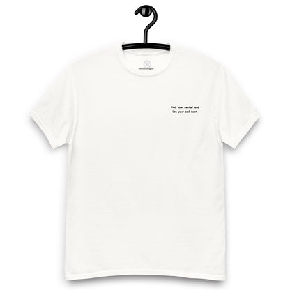 Comfy Loose Fit T-shirt - Find your center (broderi)