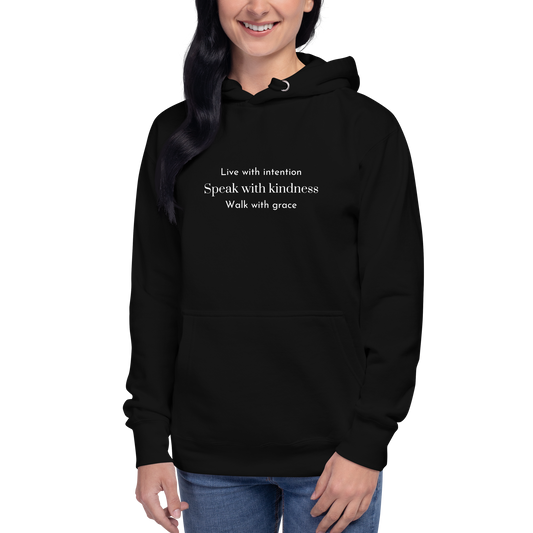 Signature Soft Hoodie - Live with intention