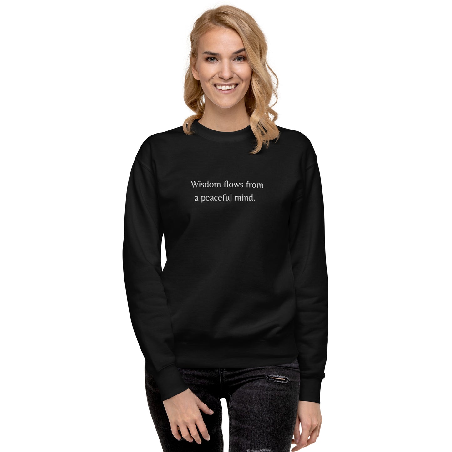 Sweatshirt- Wisdom flows (broderi)