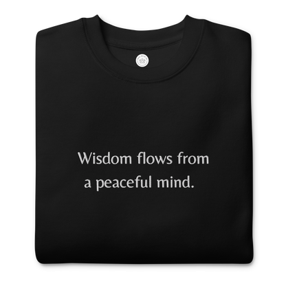 Sweatshirt- Wisdom flows (broderi)