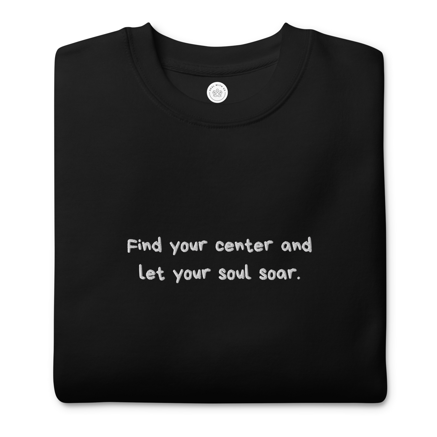 Sweatshirt - Find your center (broderi)