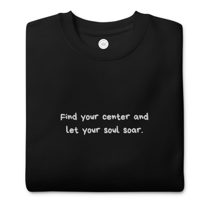 Sweatshirt - Find your center (broderi)