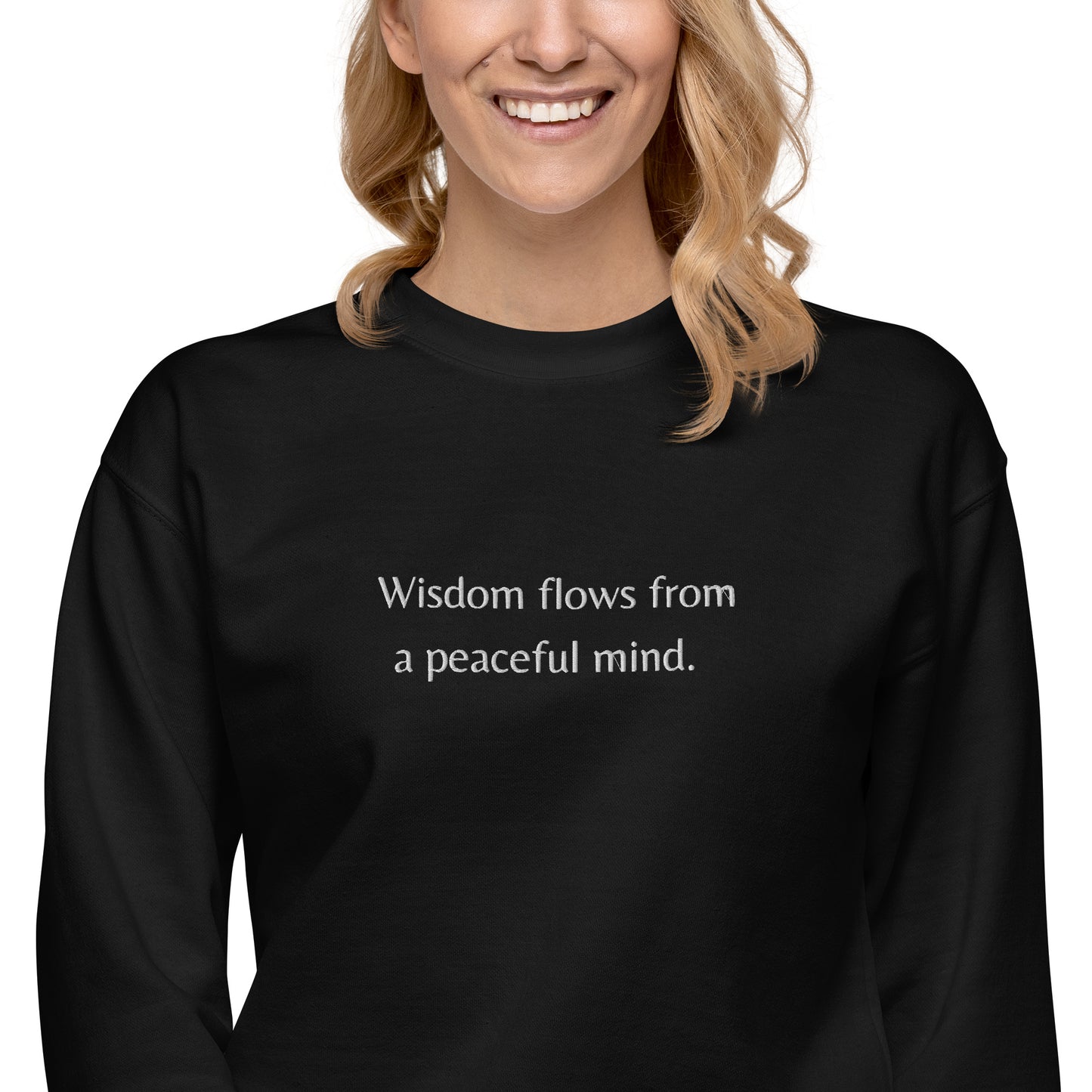 Sweatshirt- Wisdom flows (broderi)